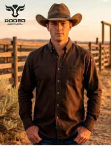 CAMISA RODEO CO. CABALLERO BOTON AC110L C