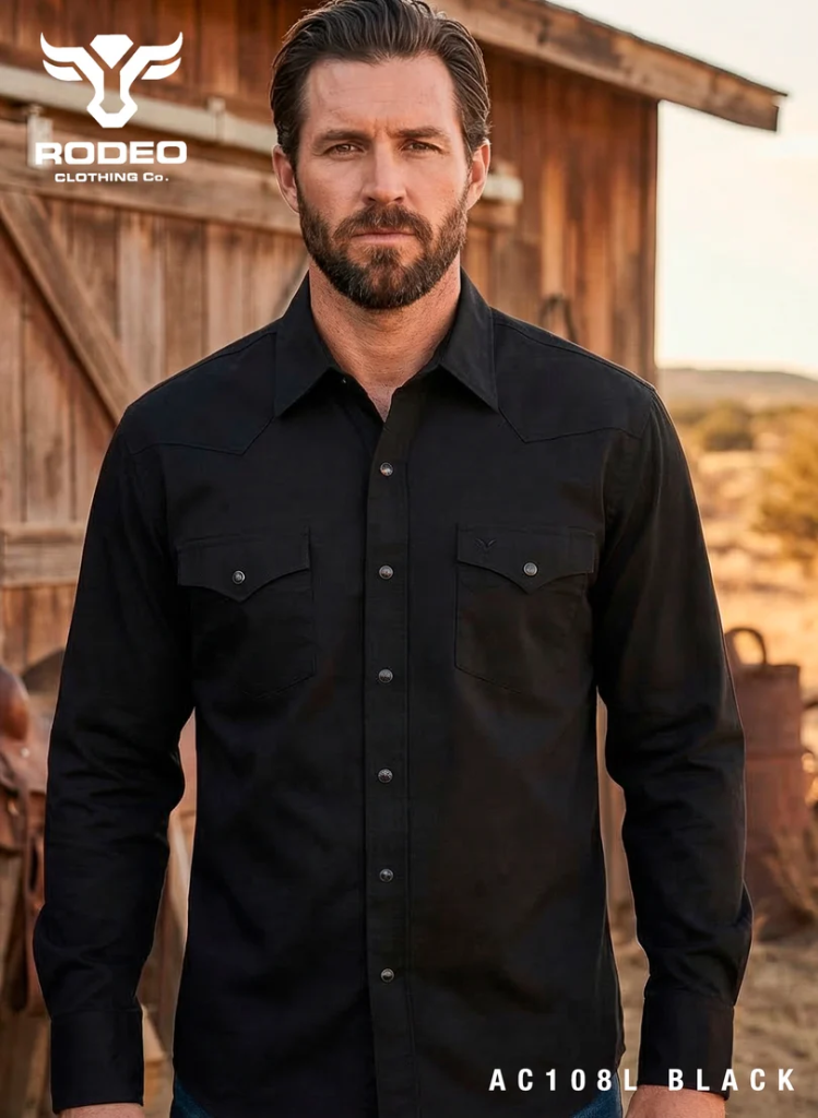 CAMISA LISA BROCHE PRESION AC108L