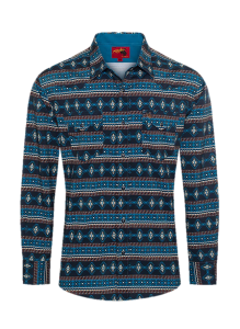 CAMISA RODEO CO. CABALLERO PS110L AZ