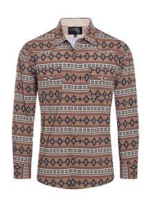 CAMISA RODEO CO. CABALLERO PS110L CAF 2