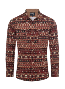 CAMISA RODEO CO. CABALLERO PS110L CAF
