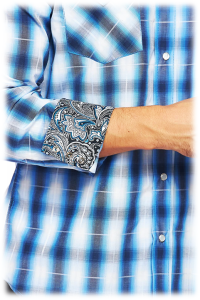 CAMISA RODEO CO. CABALLERO PS400L AZ