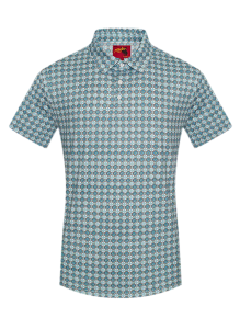 PLAYERA TIPO POLO RODEO CO. CABALLERO AZC 2