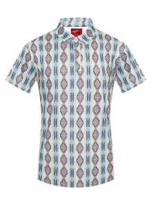 PLAYERA TIPO POLO RODEO CO. CABALLERO AZR